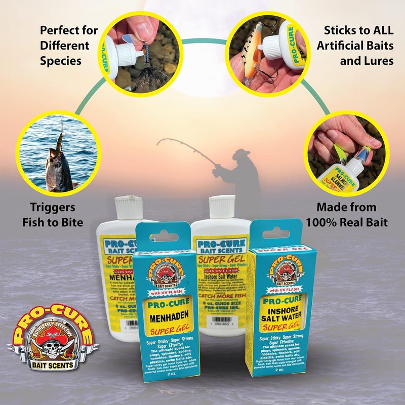 PROcure Pro-Cure Shrimp Super Gel - 8 Ounce Fishing Scent Attractant - Image 2